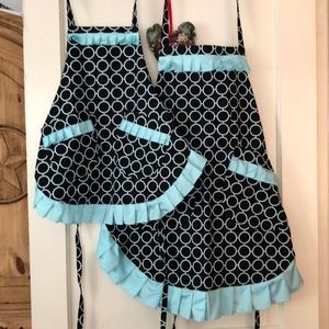 Home made mother and daughter apron set